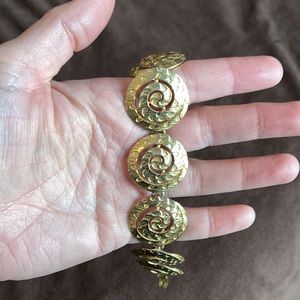 Gold Swirl Bracelet